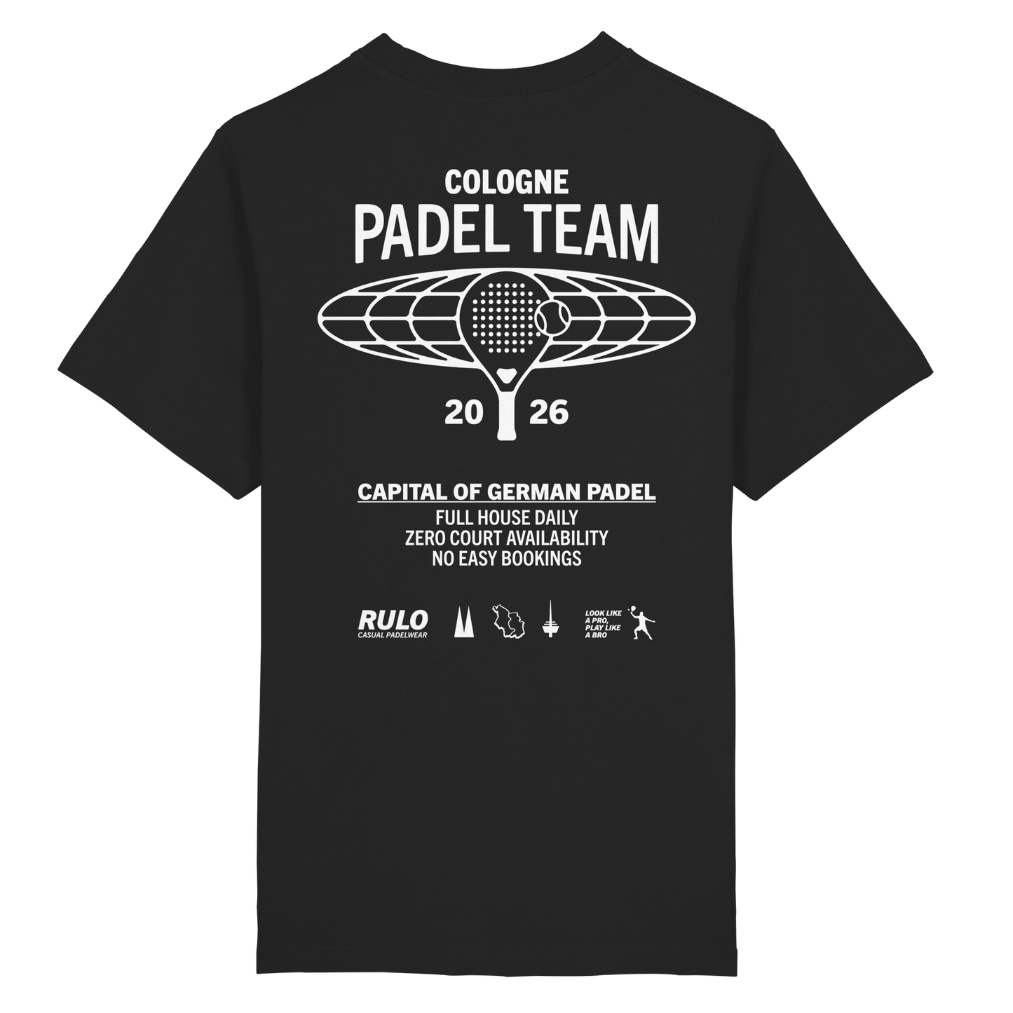 Cologne Padel Team 2026 White - Heavy Oversized Organic Shirt