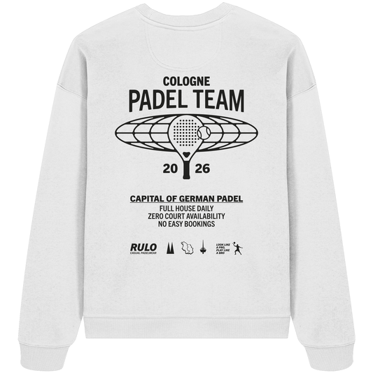 Cologne Padel Team 2026 Black - Organic Oversize Sweatshirt