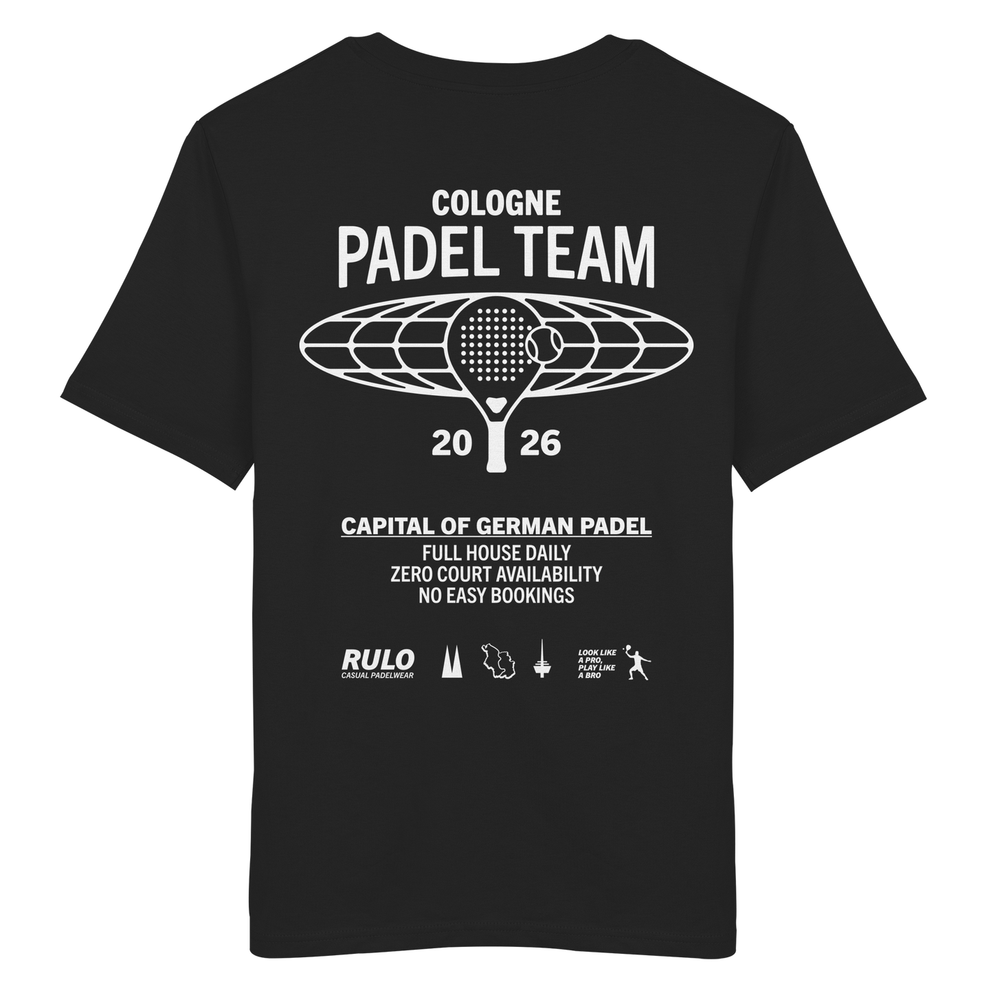 Cologne Padel Team 2026 White - Organic Shirt