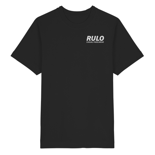 RULO Racket greyscale - Heavy Oversized Organic Shirt