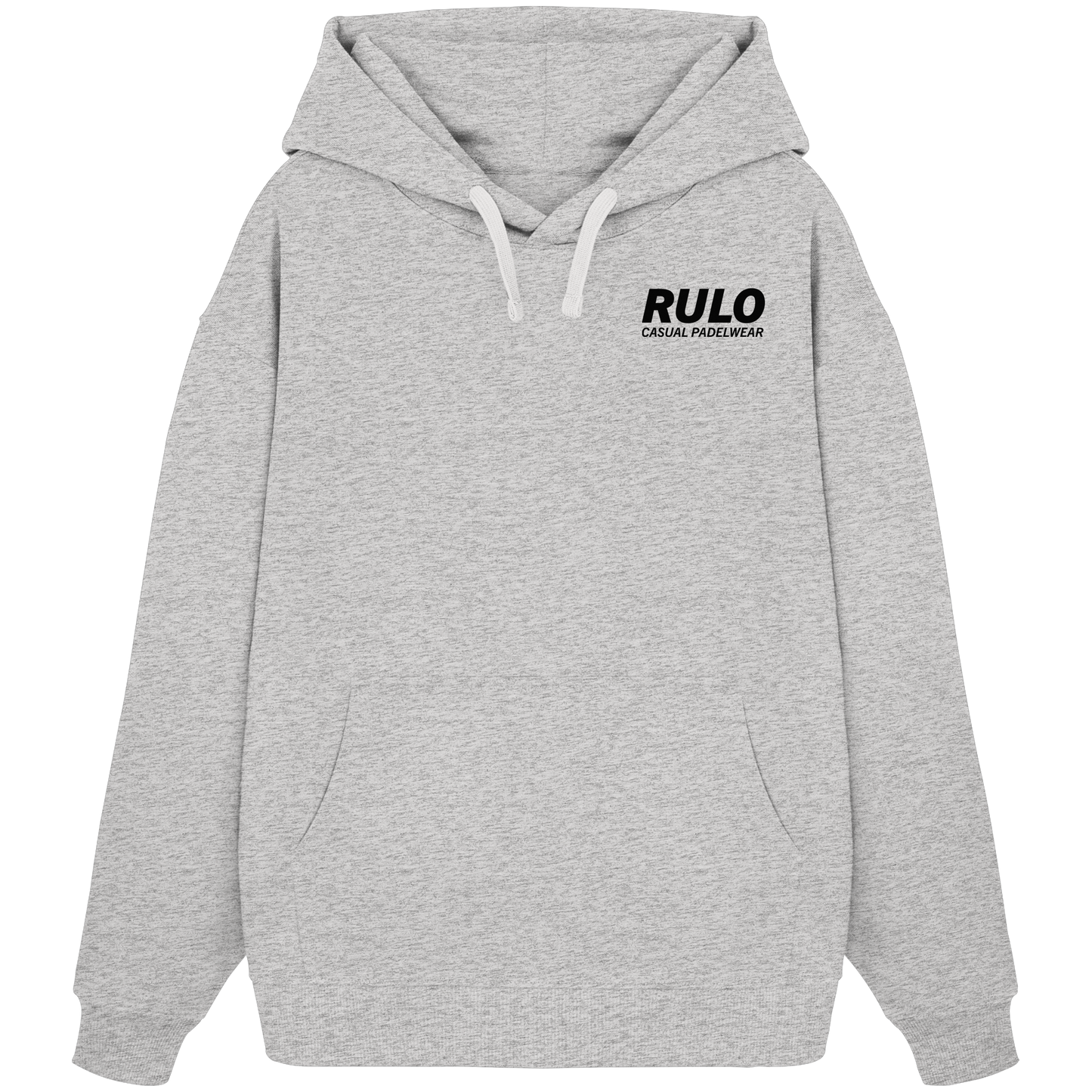 Centre Court Black - Organic Oversize Hoodie