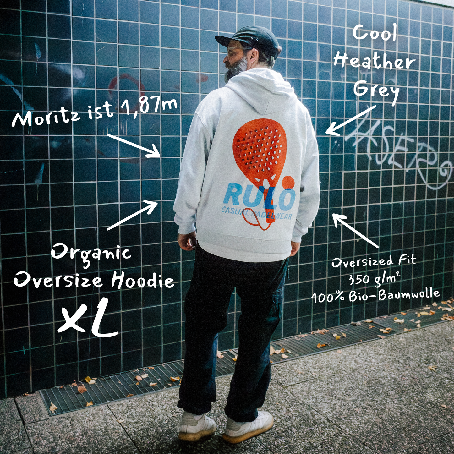 RULO Racket - Organic Oversize Hoodie