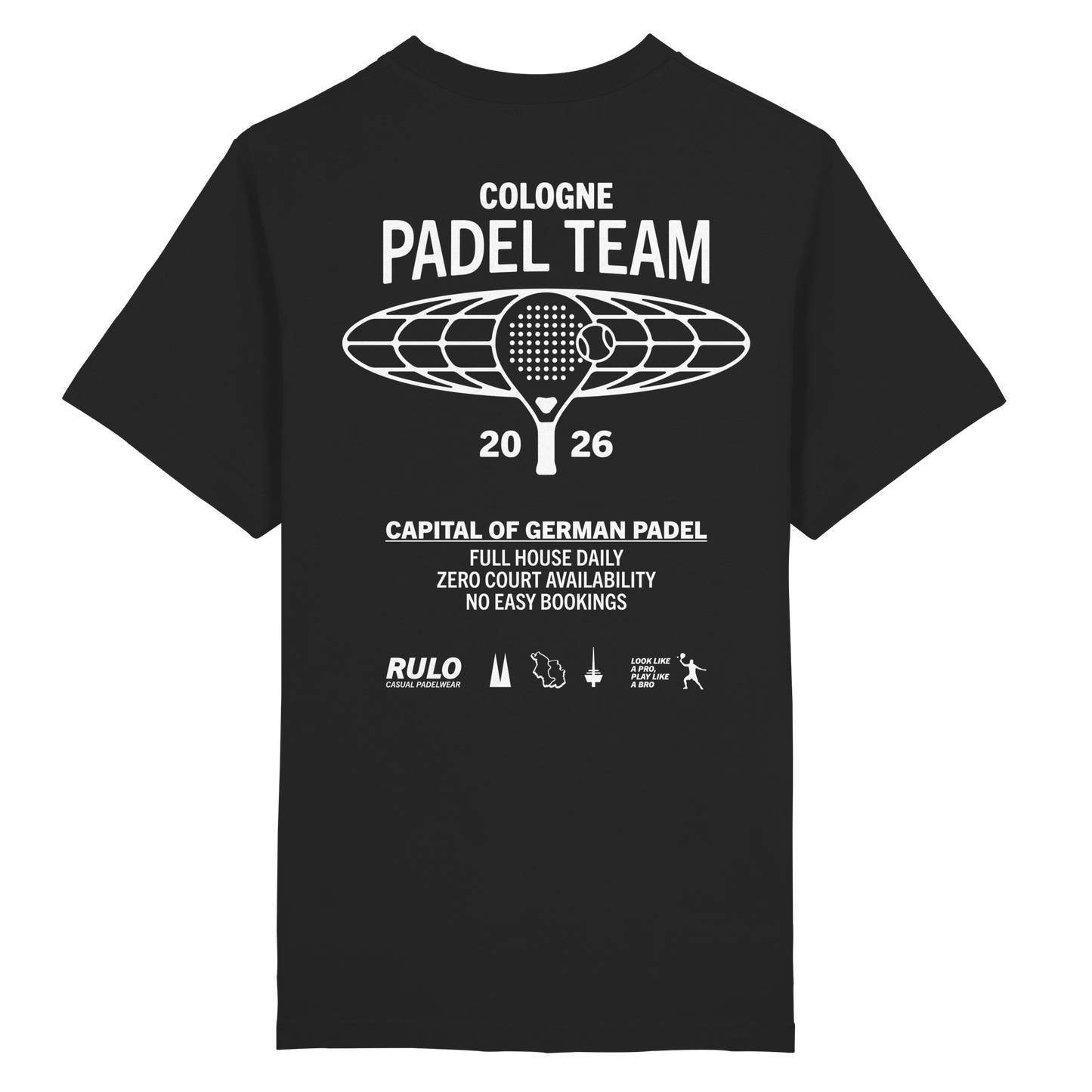 Cologne Padel Team 2026 White - Heavy Oversized Organic Shirt