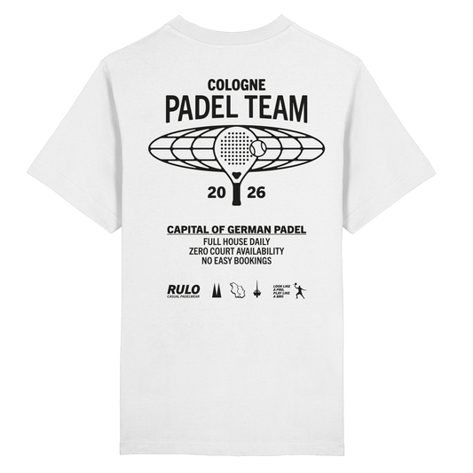 Cologne Padel Team 2026 Black - Heavy Oversized Organic Shirt