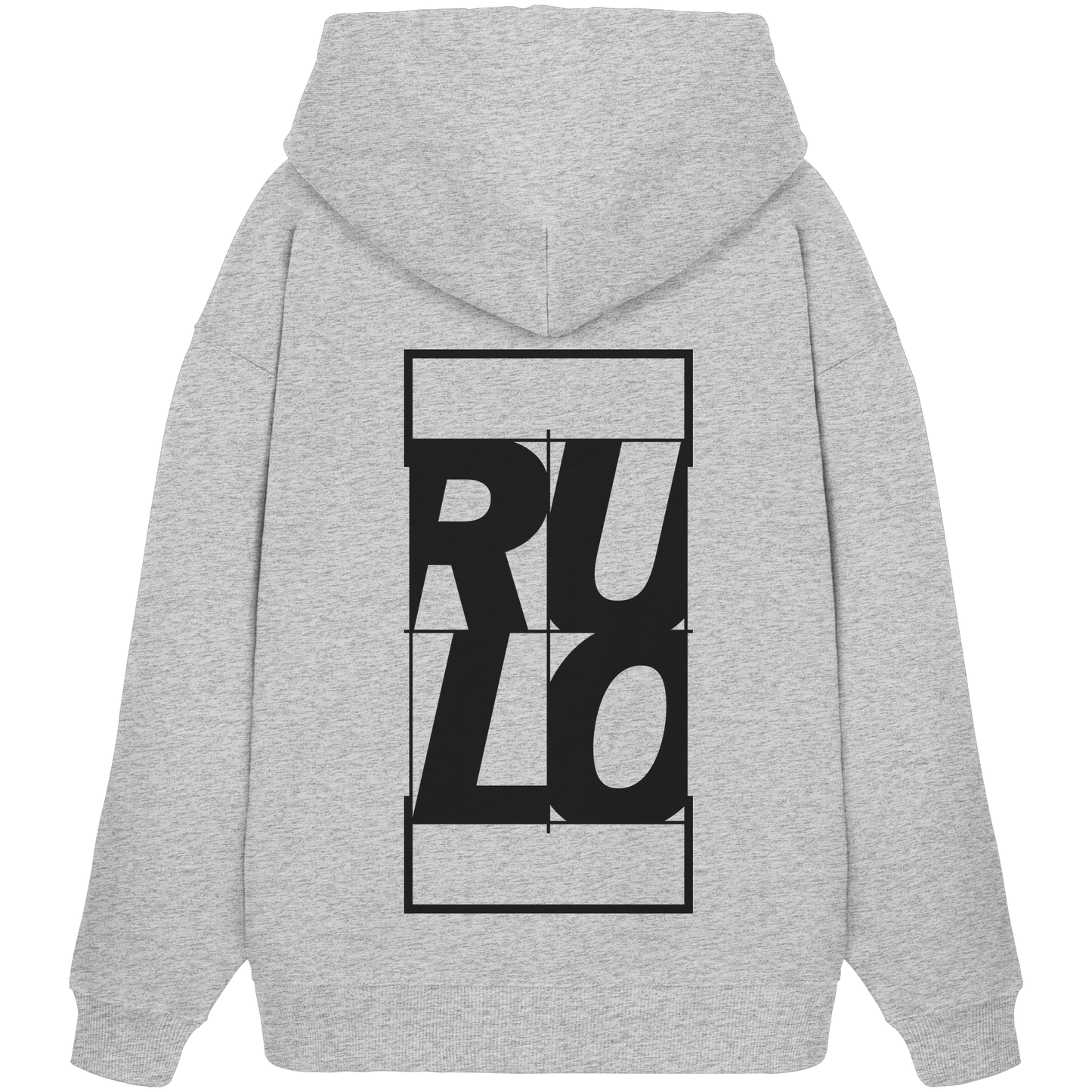 Centre Court Black - Organic Oversize Hoodie