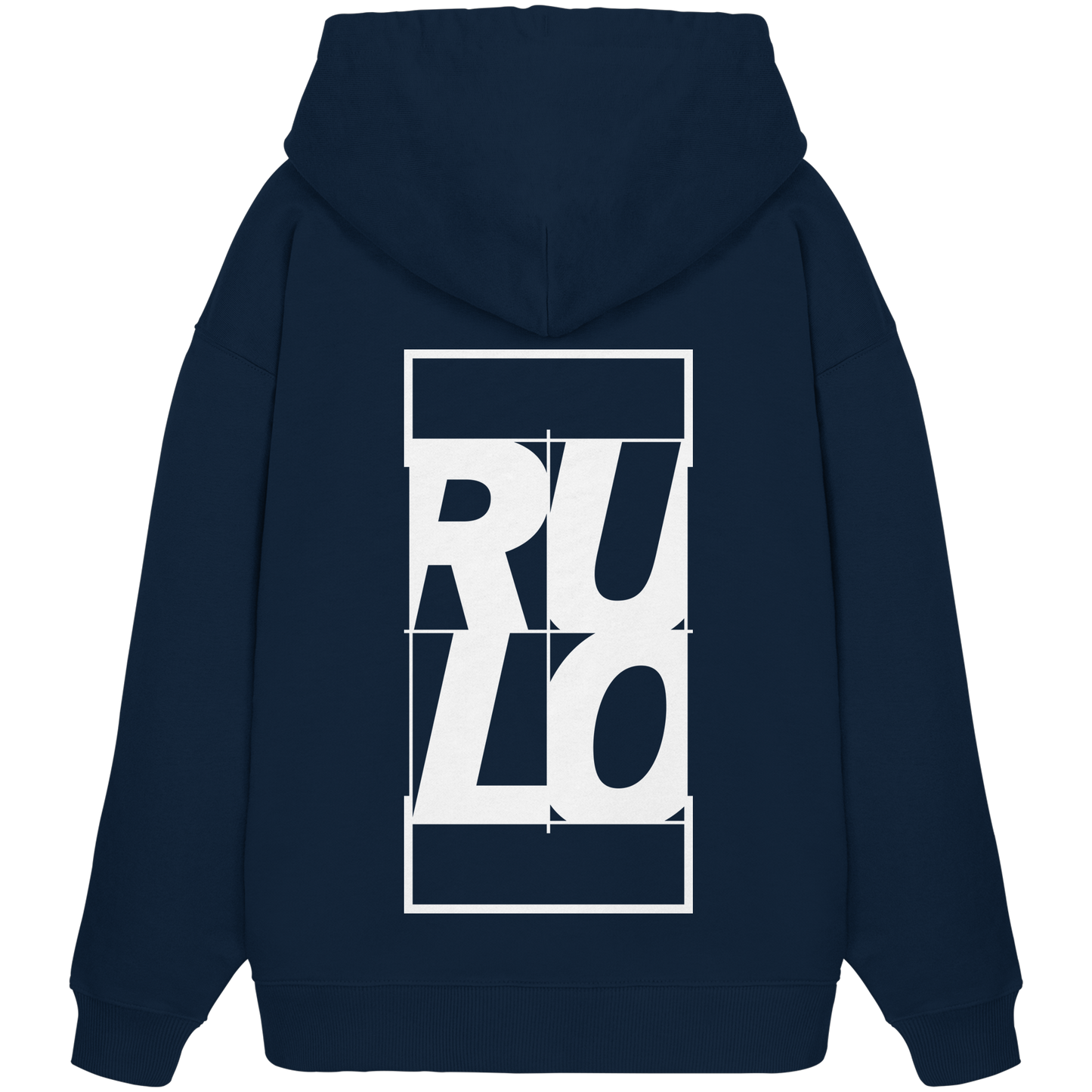 Centre Court White - Organic Oversize Hoodie