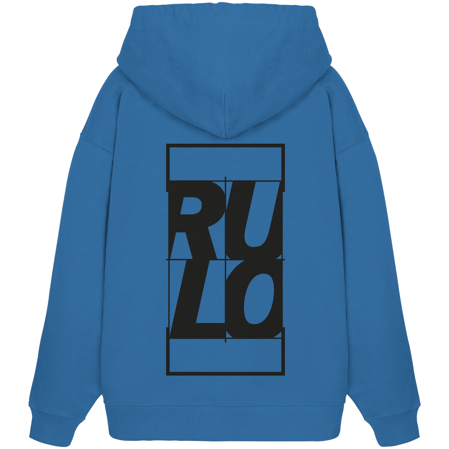 Centre Court Black - Organic Oversize Hoodie