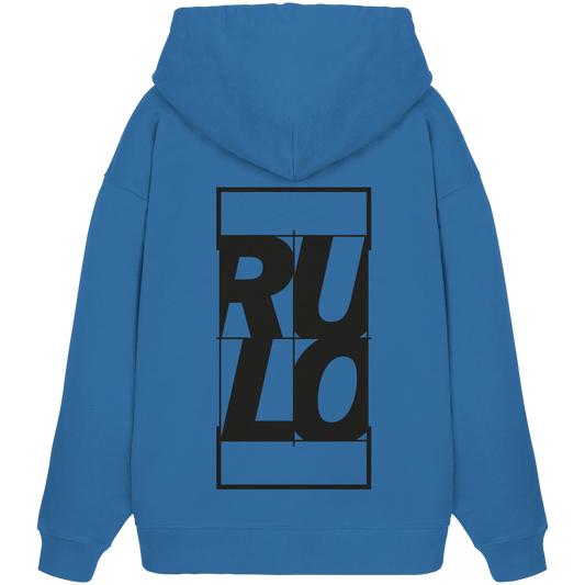 Centre Court Black - Organic Oversize Hoodie