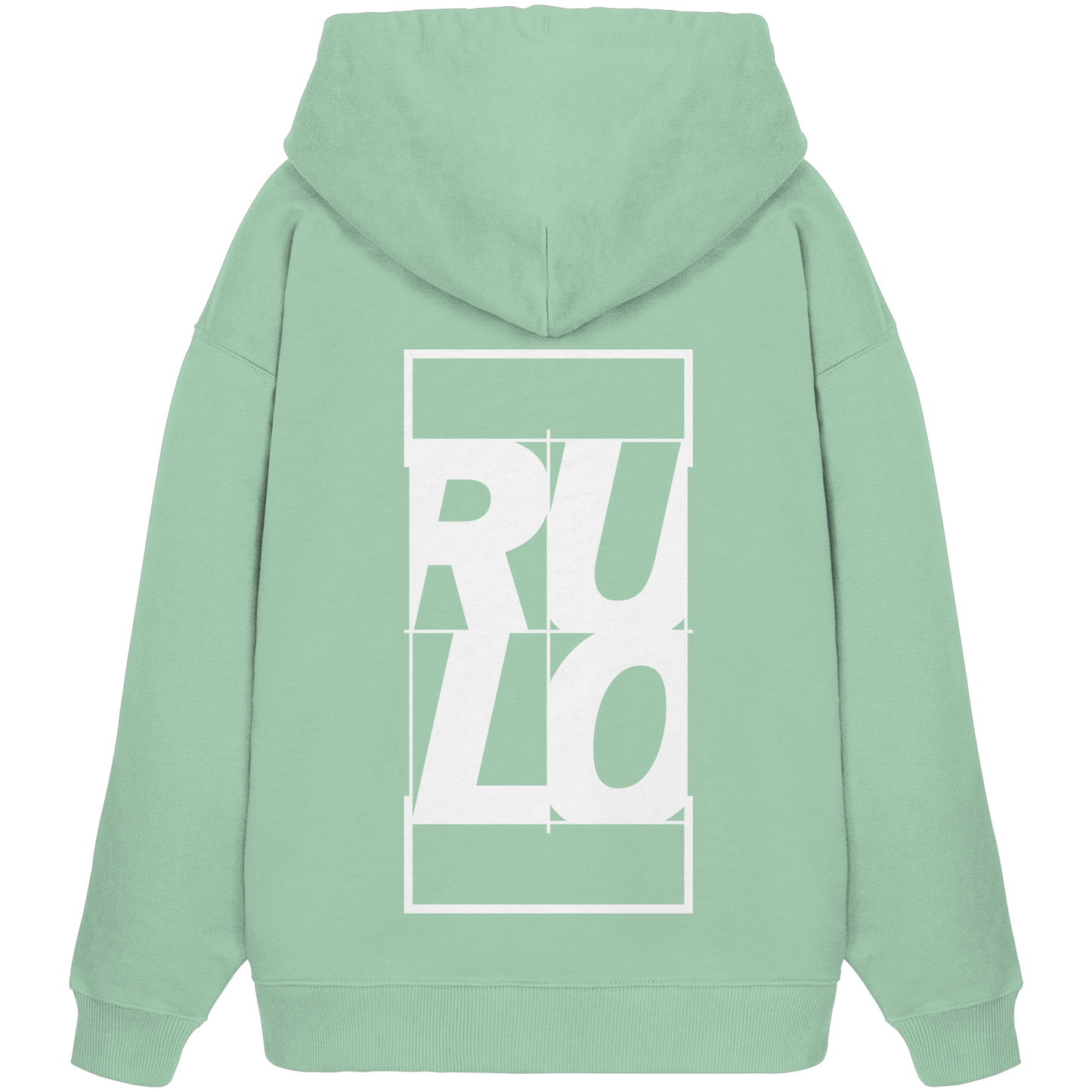 Centre Court White - Organic Oversize Hoodie