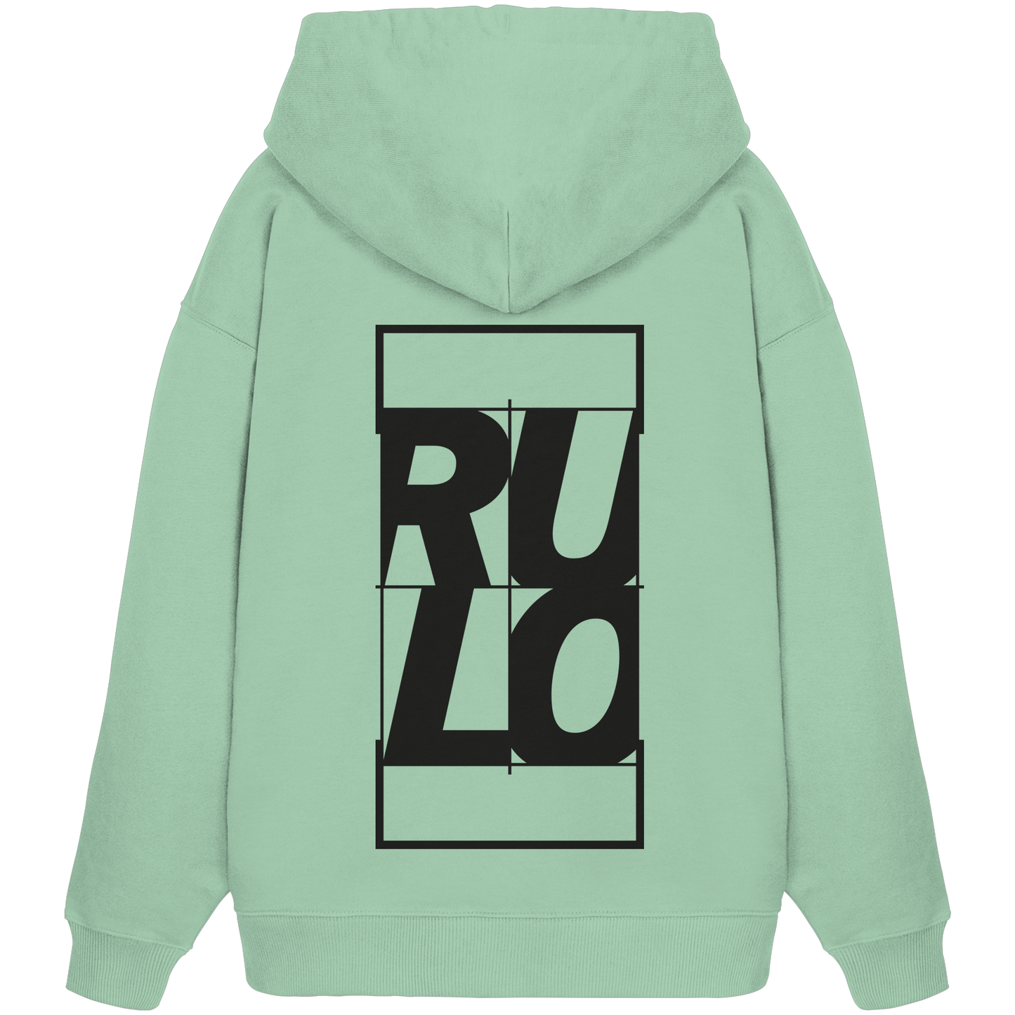 Centre Court Black - Organic Oversize Hoodie