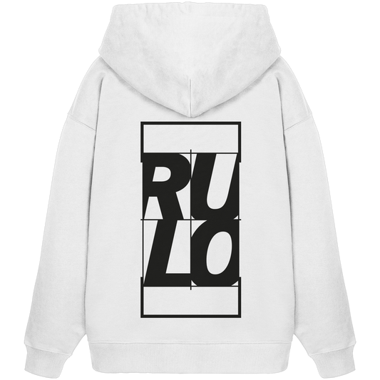 Centre Court Black - Organic Oversize Hoodie