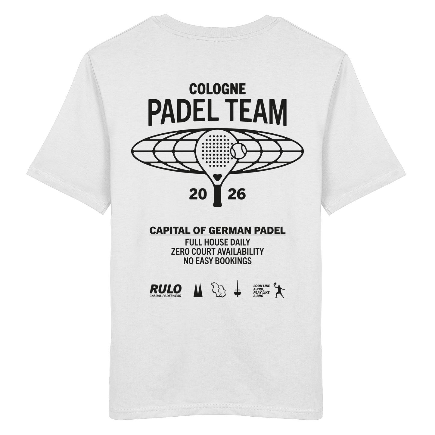 Cologne Padel Team 2026 Black - Organic Shirt