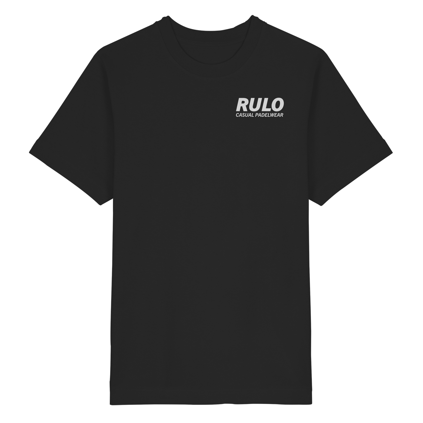 RULO Racket greyscale - Heavy Oversized Organic Shirt