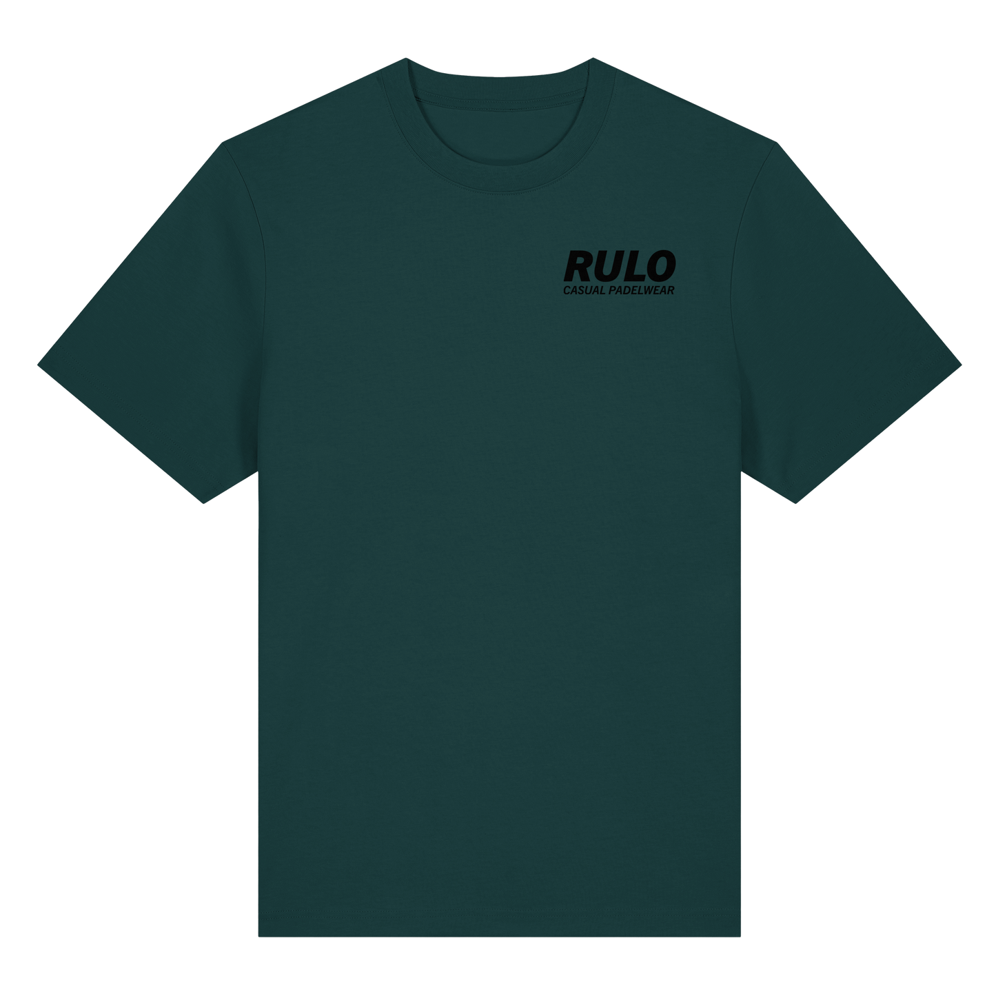 Centre Court Black - Organic Heavy T-Shirt