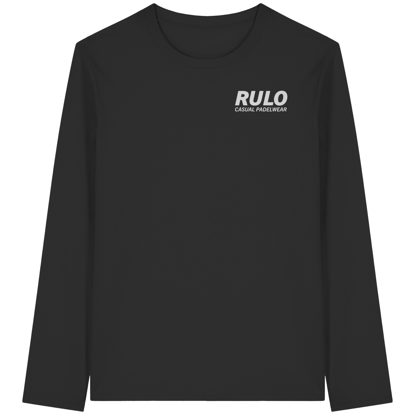 RULO Racket greyscale - Organic Longsleeve T-Shirt
