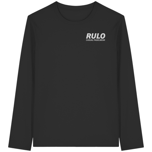 RULO Racket greyscale - Organic Longsleeve T-Shirt