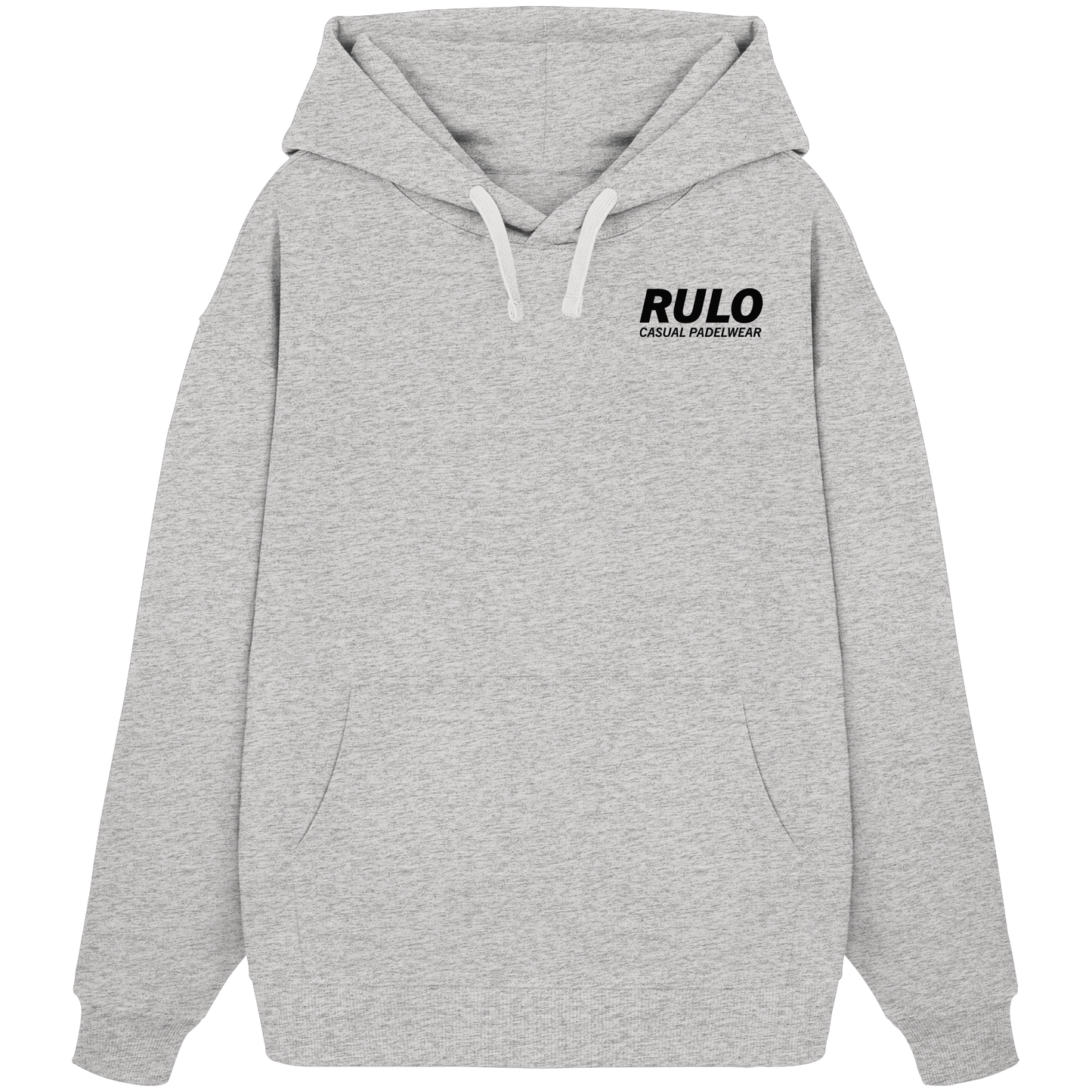 Centre Court Black - Organic Oversize Hoodie