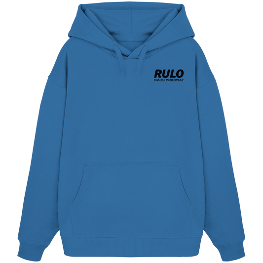 Centre Court Black - Organic Oversize Hoodie